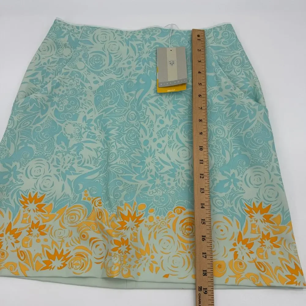 New NIKE Womens Dri Fit Golf Skirt Size Small Pastel Floral Mini